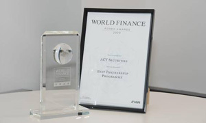 【ACY稀万证券】荣获World Finance 2020年澳大利亚最佳合作伙伴计划