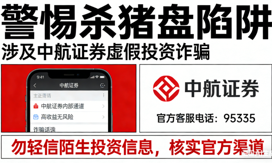 我遇到杀猪盘了，对方用的是中航证券